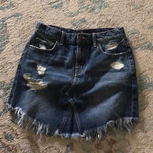 7 For All Mankind Jean skirt